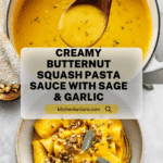 CREAMY BUTTERNUT SQUASH PASTA SAUCE Recipe