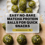 No-Bake Matcha Protein Balls Recipe