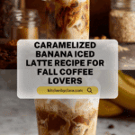 Caramelized Banana Iced Latte Recipe
