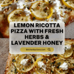Lemon Ricotta Pizza with Herbs and Honey Recipe