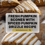 Fresh Milled Pumpkin Scones with Spiced Pumpkin Drizzle Recipe