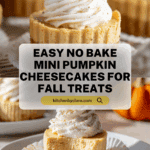 No Bake Mini Pumpkin Cheesecakes Recipe