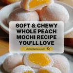 Whole Peach Mochi Recipe (Soft & Chewy) Recipe