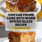 Vintage Prune Cake with Glaze Recipe