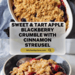 Sweet & Tart Apple Blackberry Crumble Recipe