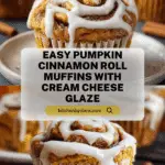 Pumpkin Cinnamon Roll Muffins Recipe