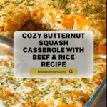 Butternut Squash Casserole With Ground Beef & Rice Recipe
