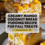 Mango Coconut Bread Pudding Recipe