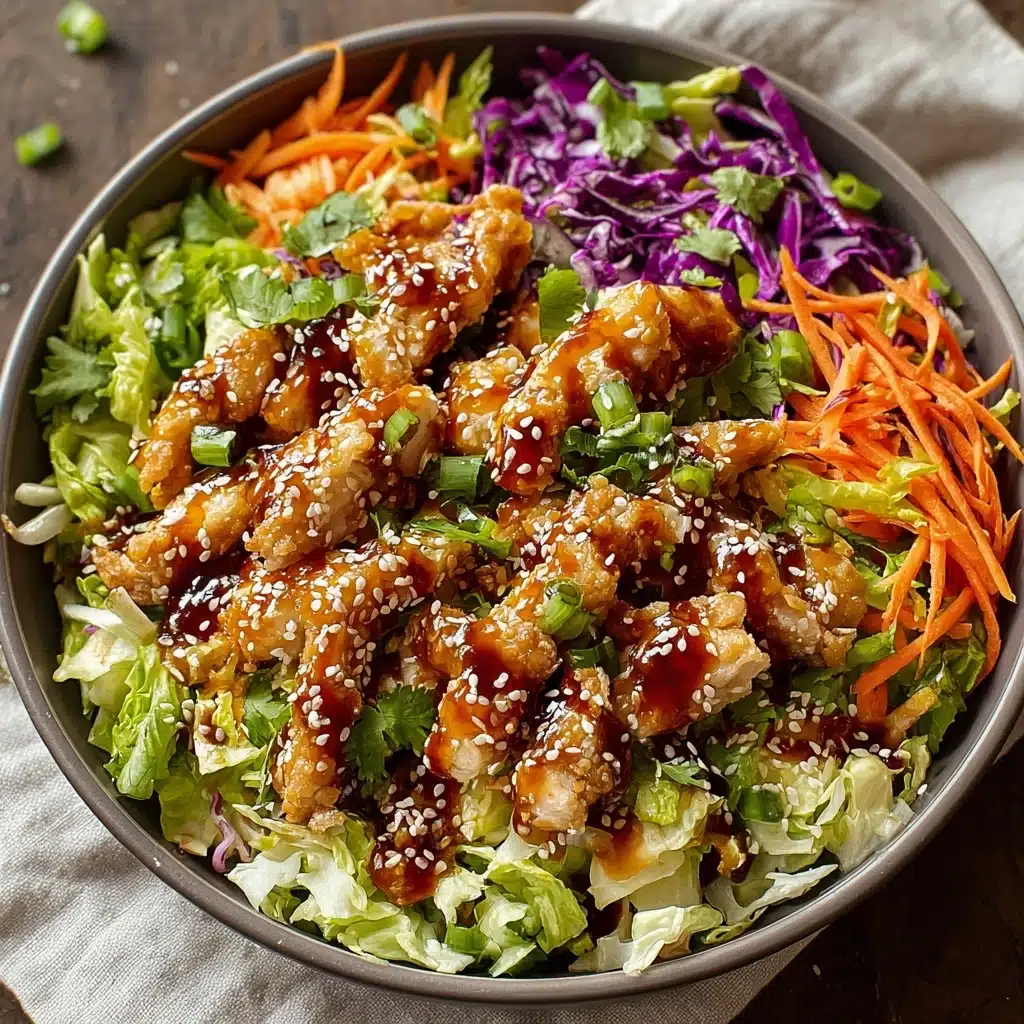 Sesame Chicken Cabbage Crunch Salad Recipe - Recipe Image
