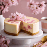 Sakura Cherry Blossom Japanese Cheesecake Recipe