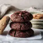 Soft & Chewy Chocolate Brownie Vegan Cookies Recipe