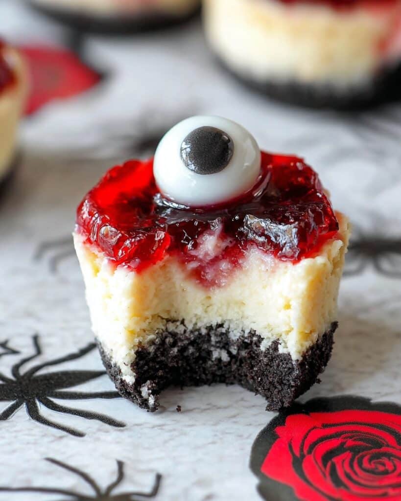 Bloody Eyeball Cheesecakes Recipe