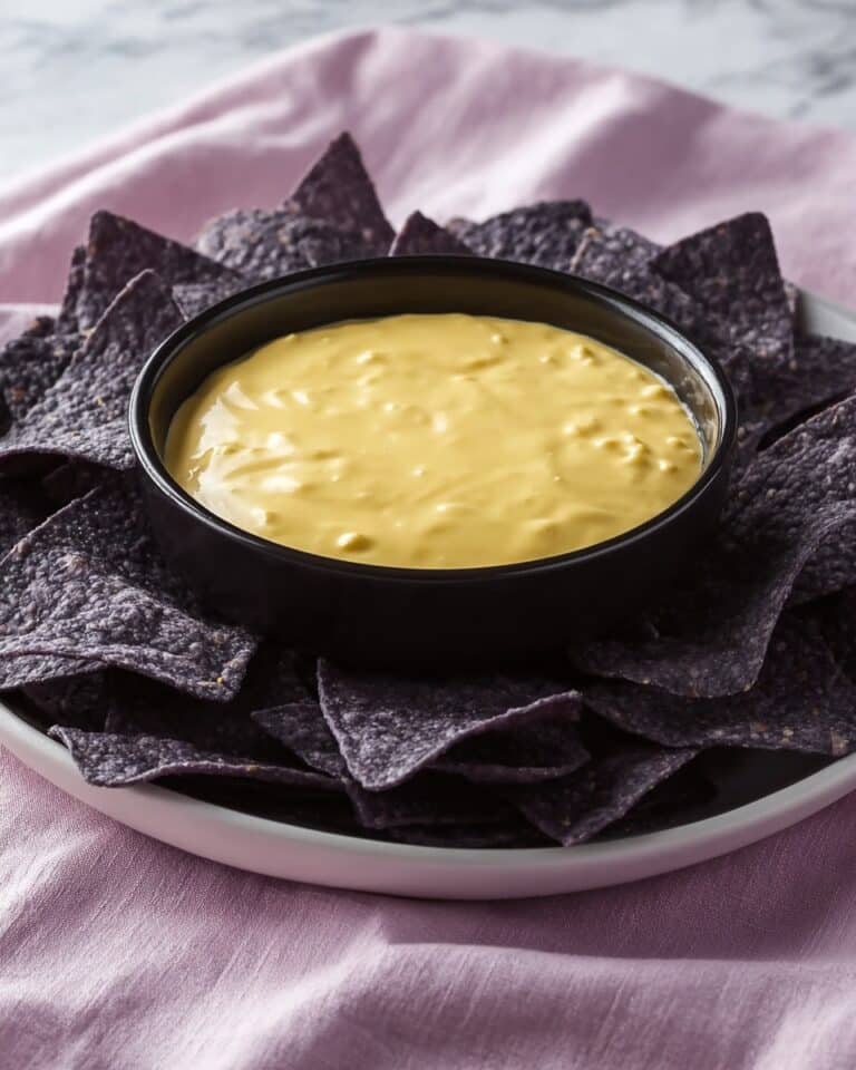 Bubbling Cauldron Cheese Dip with Bat Wing Dippers Recipe