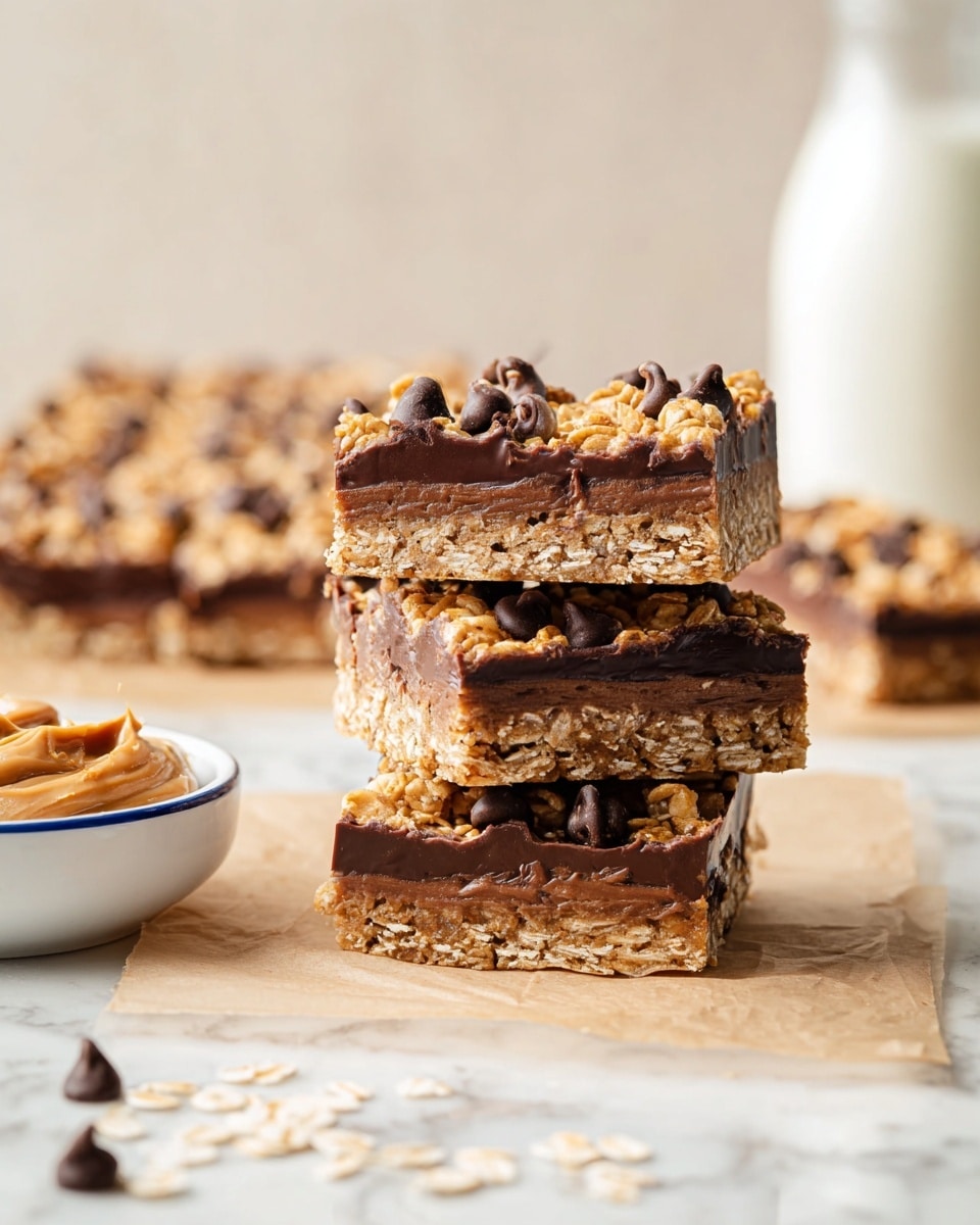 No Bake Chocolate Oat Bars Recipe