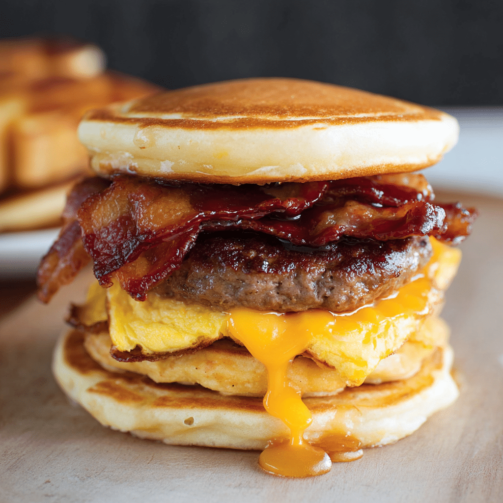 Easy Homemade McGriddle Breakfast Sandwiches Recipe - Recipe Image