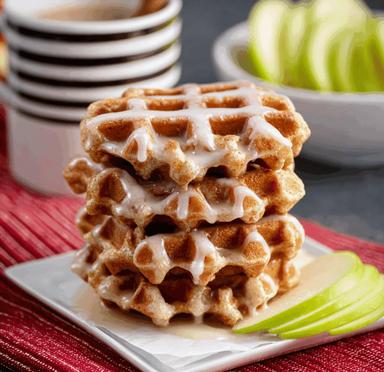 Mini Apple Fritter Waffle Donuts Recipe