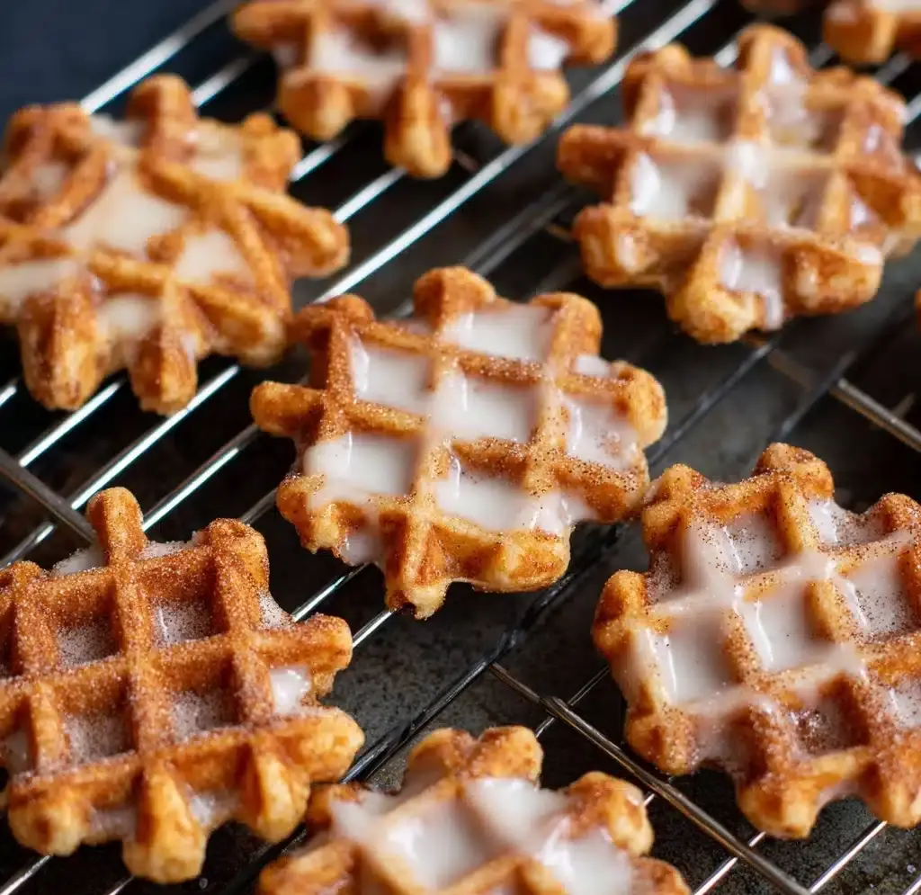 Mini Apple Fritter Waffle Donuts Recipe