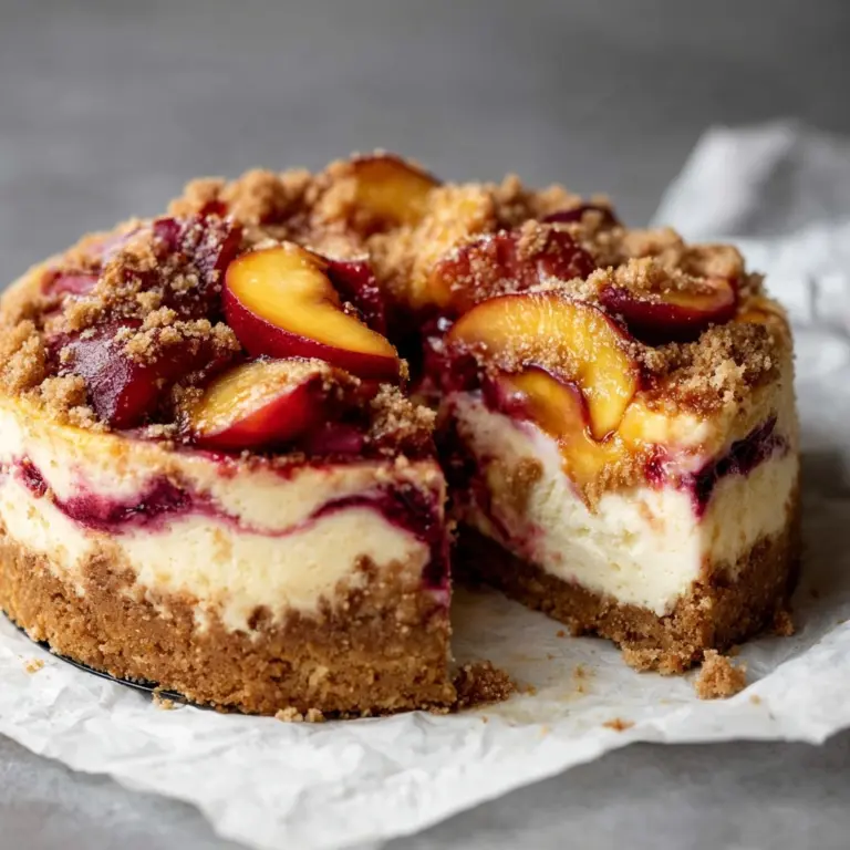 Peach Cobbler Cheesecake Recipe