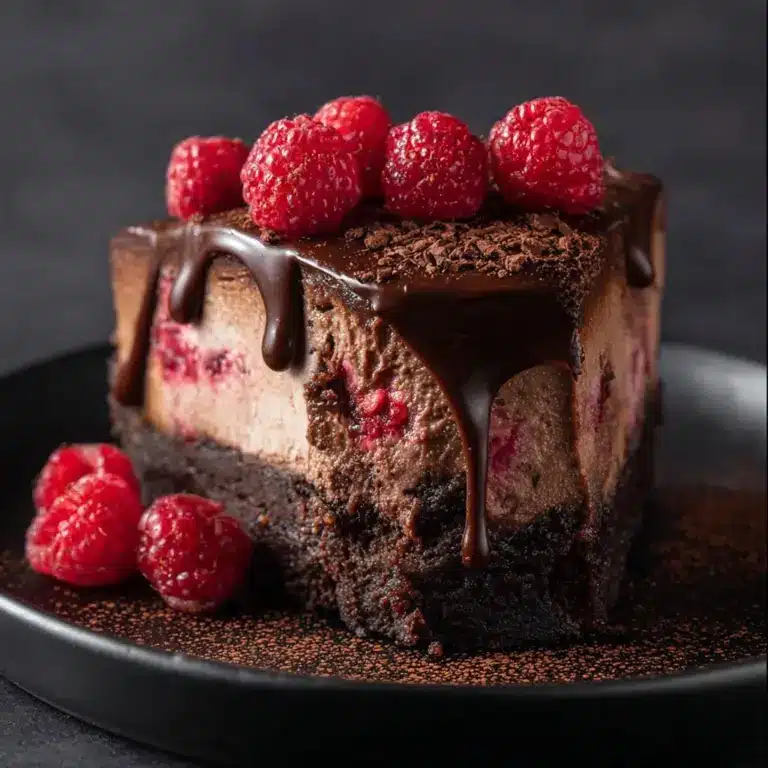 Dark Chocolate Raspberry Cheesecake Recipe