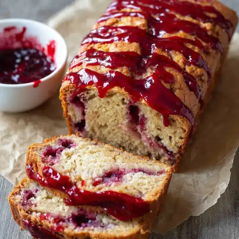Peanut Butter and Jelly Banana Bread Recipe