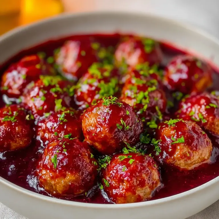 Quick Cranberry Meatballs Recipe
