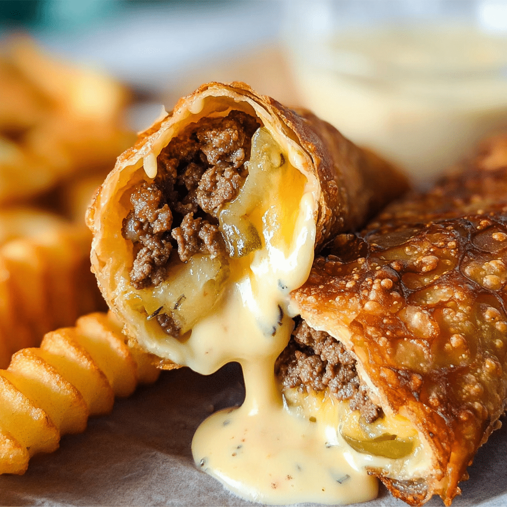 Big Mac Egg Rolls Recipe - Recipe Image