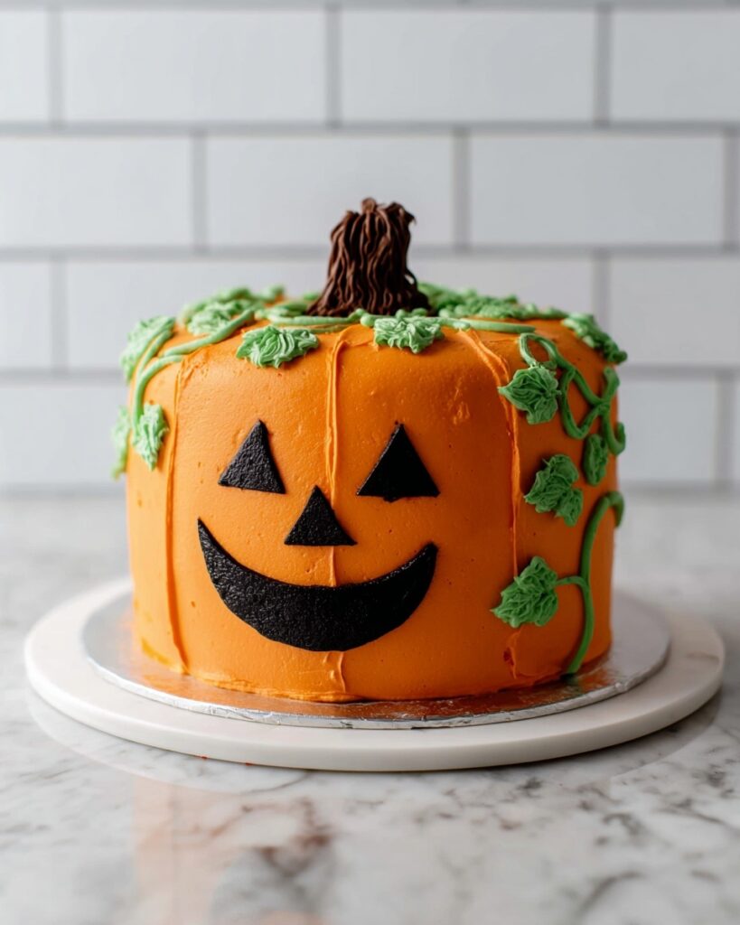Jack-O’Lantern Halloween Cake Recipe