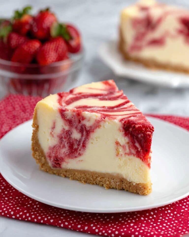 Strawberry Swirl Cheesecake Recipe