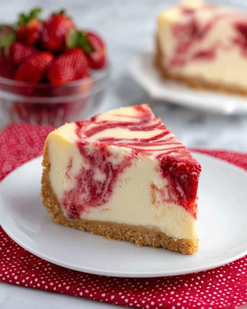 Strawberry Swirl Cheesecake Recipe