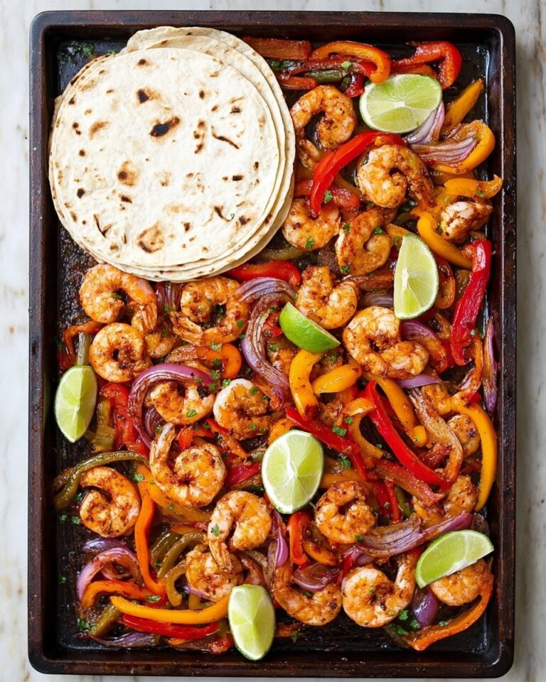 Sheet Pan Shrimp Fajitas Recipe
