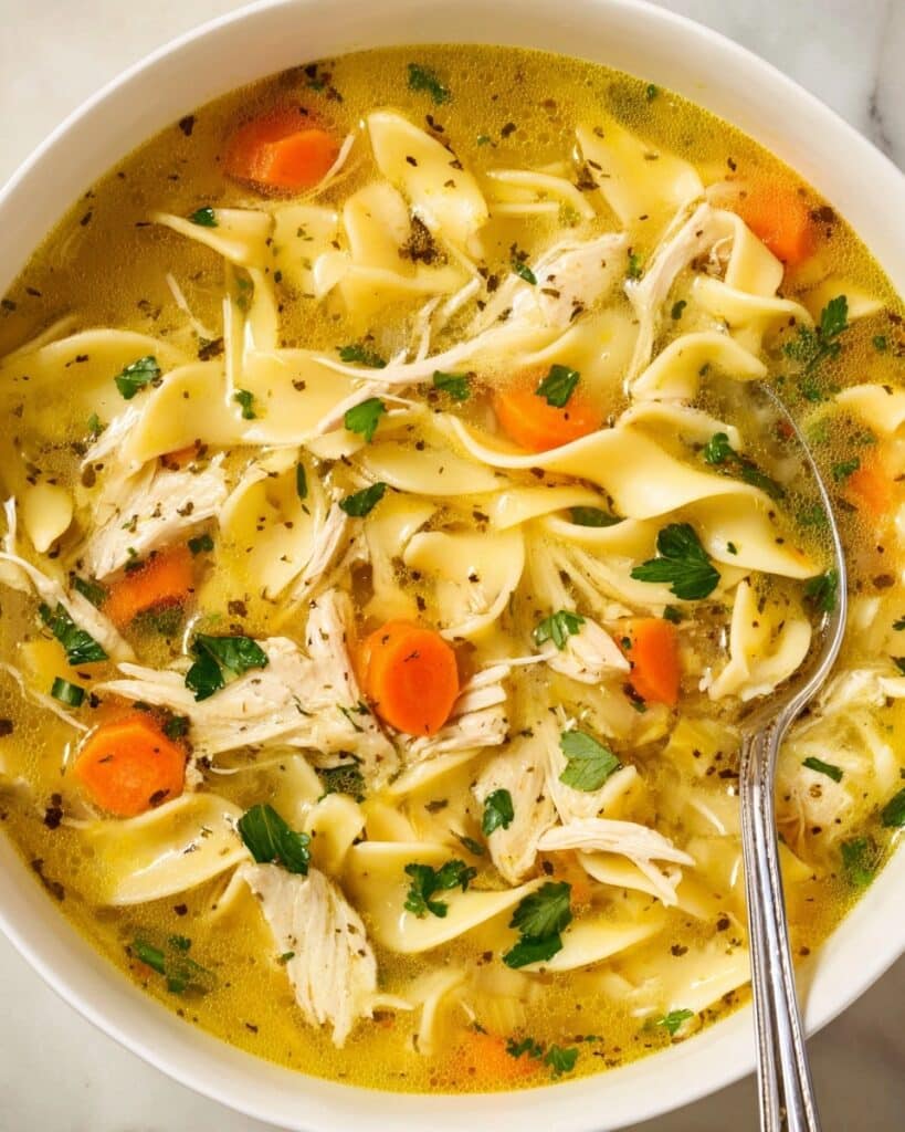 Creamy Chicken Noodle Soup Recipe