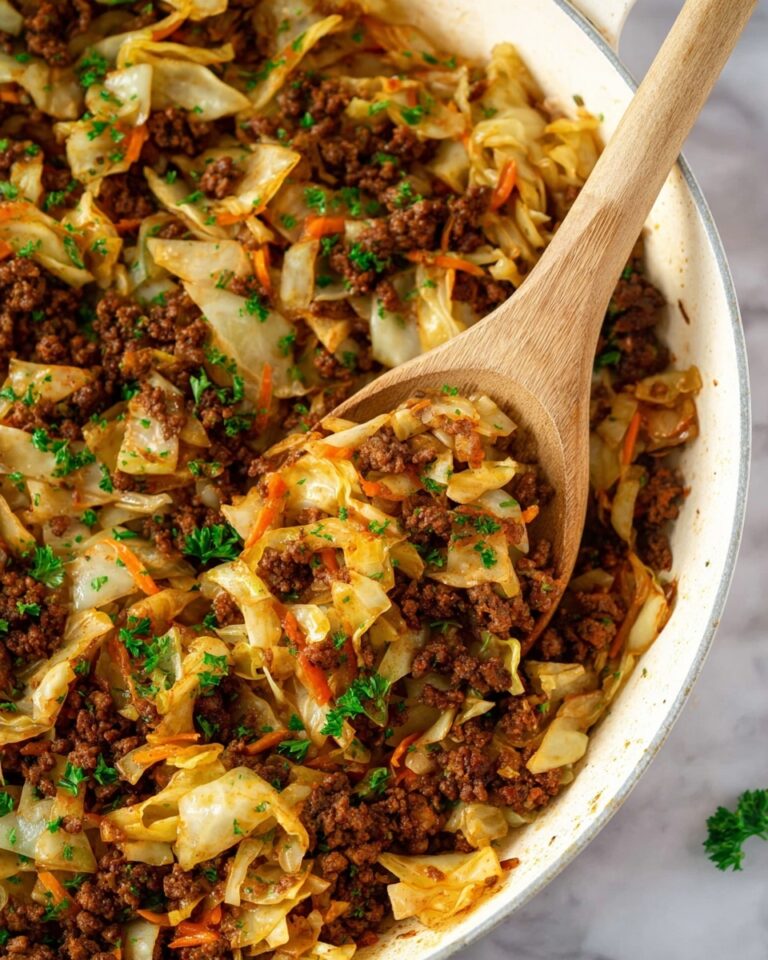 Ground Beef and Cabbage Skillet in 20 Minutes Recipe
