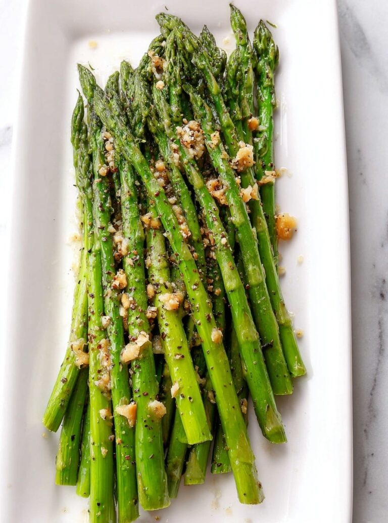 Garlic Parmesan Roasted Asparagus Recipe