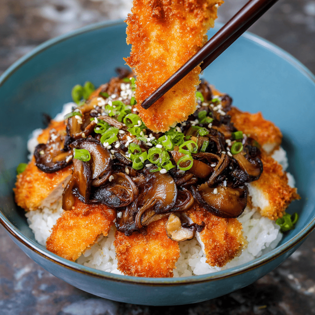 Japanese-Style Katsudon Rice Bowls Recipe - Recipe Image