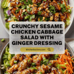 Sesame Chicken Cabbage Crunch Salad Recipe