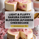 Sakura Cherry Blossom Japanese Cheesecake Recipe
