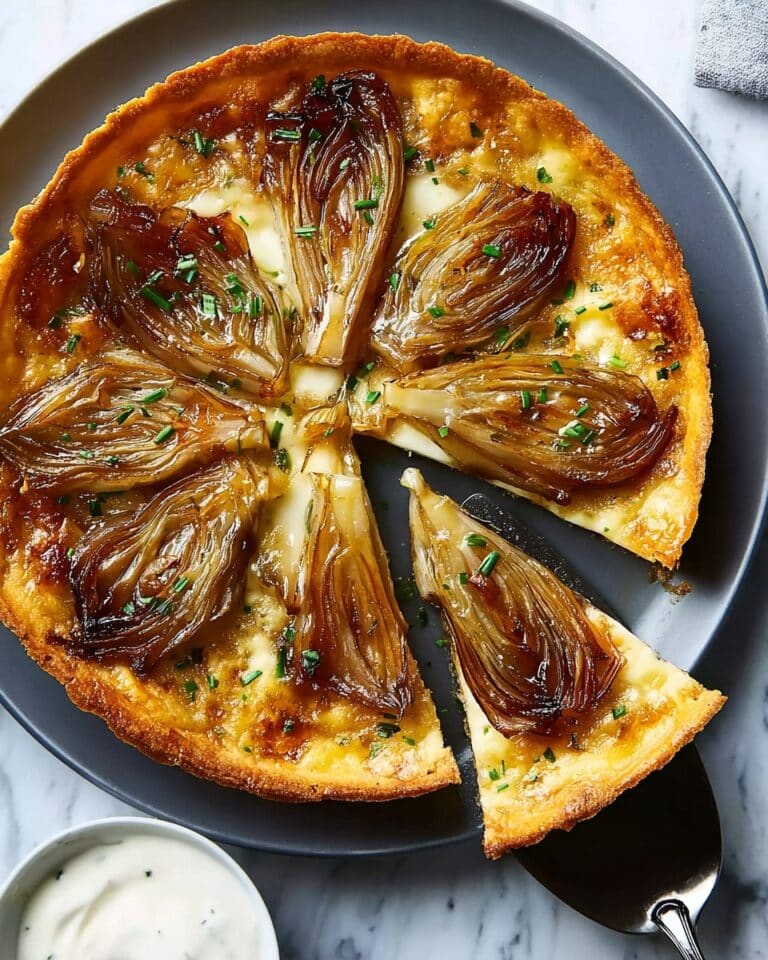 Tarte Tatin d’Endives à la Burrata Recipe