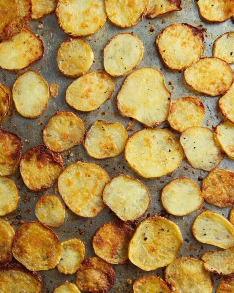 Oven Baked Potato Slices Recipe