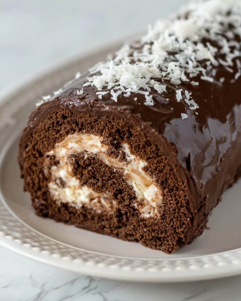 German Chocolate Cake Roll Recipe