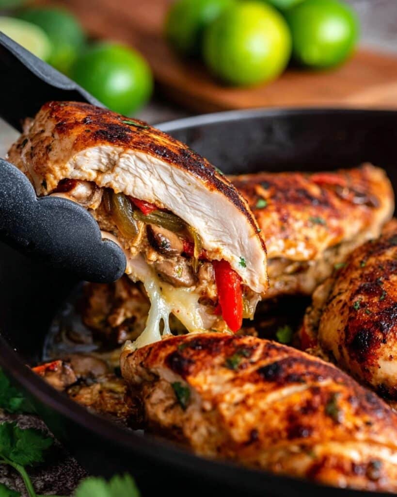 Fajita Stuffed Chicken Recipe
