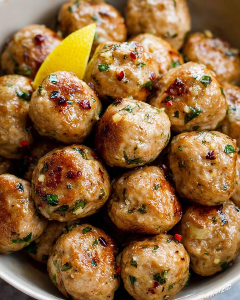 Easy Baked Chicken Meatballs Recipe