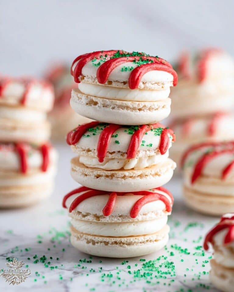 Christmas Tree Cake Macarons Recipe