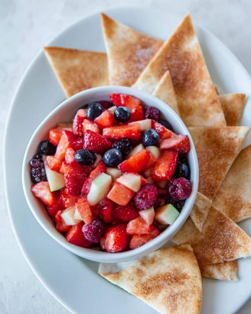 Fruit Salsa with Cinnamon Chips Recipe