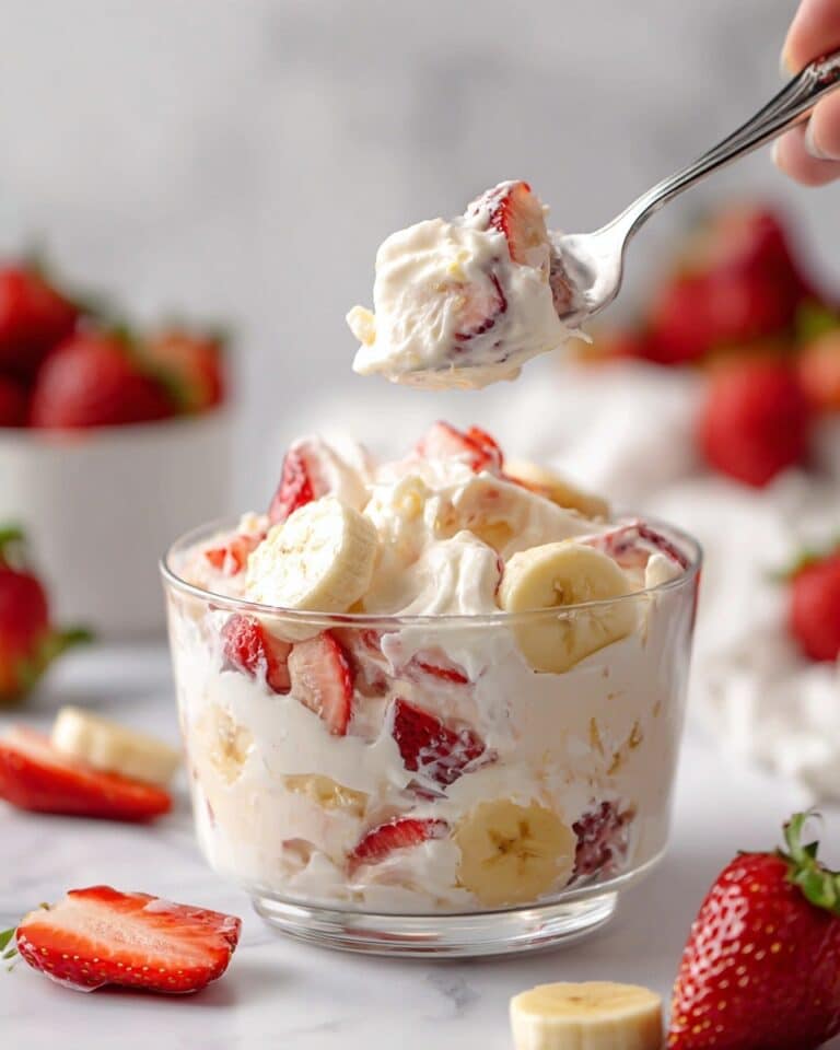 Strawberry Banana Cheesecake Salad Recipe