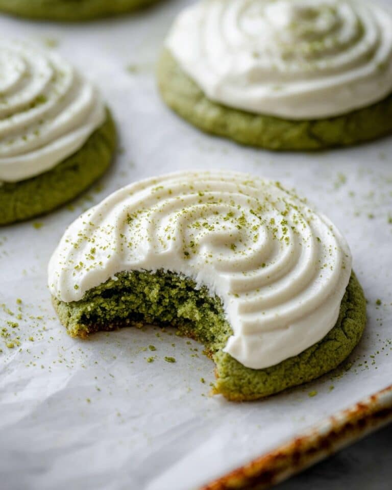 Matcha Latte Cookies with Chantilly Cream Recipe