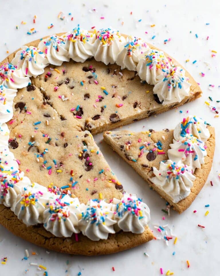 Homemade Chocolate Chip Cookie Cake Recipe