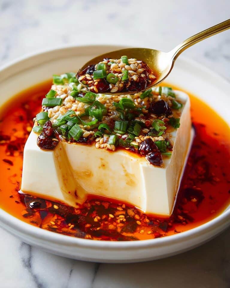Silken Tofu With Spicy Soy Dressing Recipe