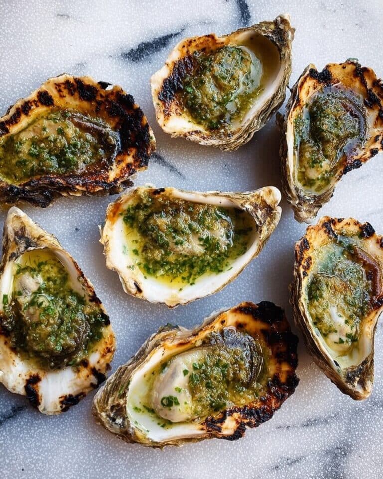 Grilled Oysters With Lemony Garlic-Herb Butter Recipe