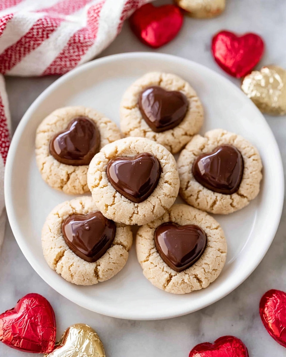 Peanut Butter Heart Cookies Recipe