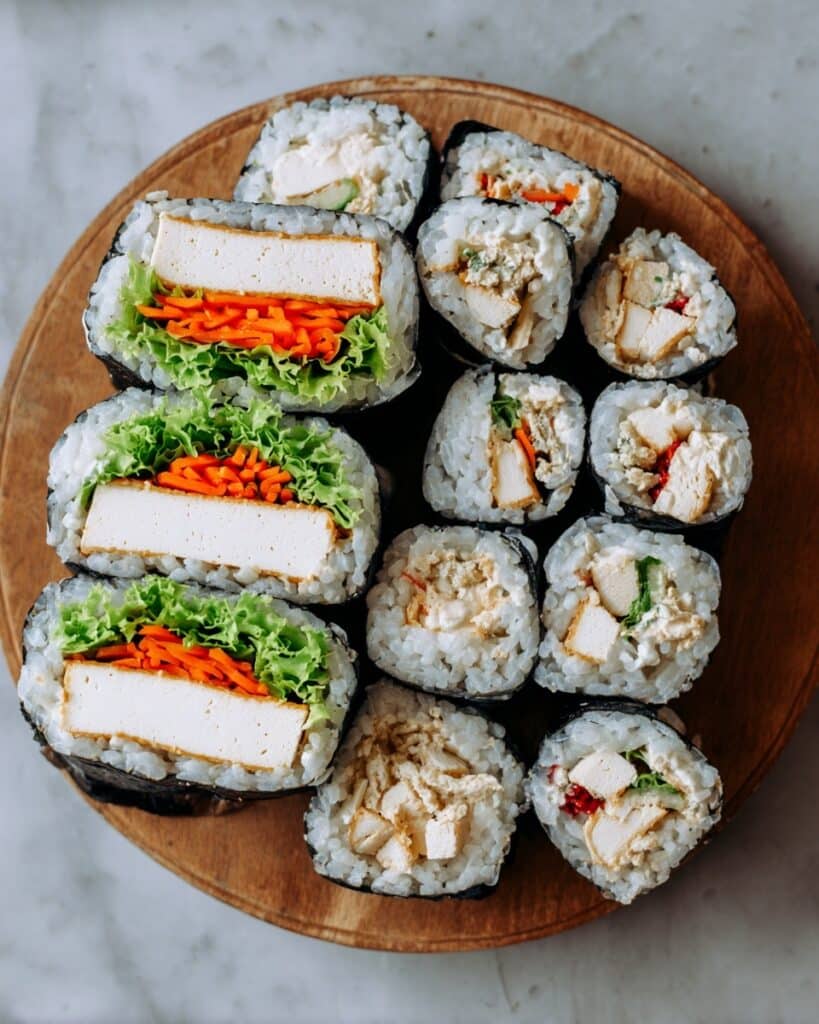 Vegan Tofu “Katsu” Sushi Sandwiches and Rolls Recipe